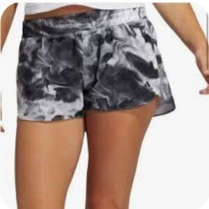 adidas Women's Pacer X-Ray Black White Aeroready Shorts, Large